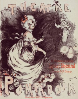 Theatre Pompadour by Emmanuel Barcet Oil Painting