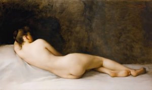 Nu Allonge by Emmanuel Benner Oil Painting