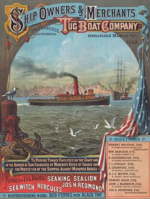 Ship Owners and Merchant Tug Boat Company by Emmanuel Wyttenbach Oil Painting