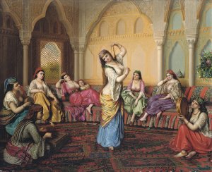 The Dance by Emmerich Alexius Swoboda Wikingen Oil Painting
