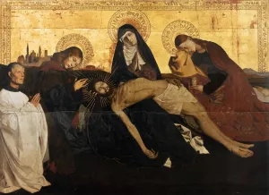 Pieta de Villeneuve-les-Avignon by Enguerrand Charonton - Oil Painting Reproduction