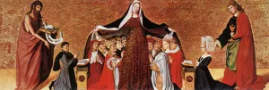 The Virgin of Mercy Oil painting by Enguerrand Charonton