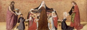 The Virgin of Mercy Oil painting by Enguerrand Quarton
