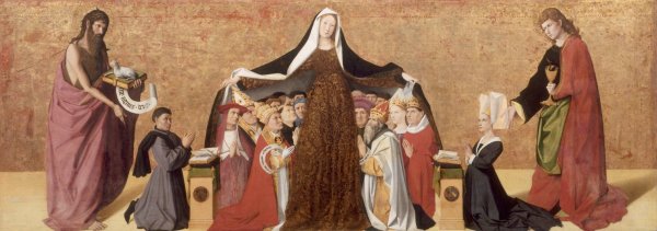 The Virgin of Mercy  by Enguerrand Quarton - Hand-Painted Oil Painting Reproduction