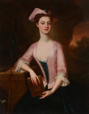Portrait of Katherine Watson Southwell by Enoch Seeman Oil Painting