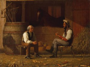 Talking It Over by Enoch Wood Perry Jr. Oil Painting