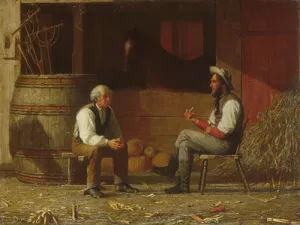 Talking It Over by Enoch Wood Perry - Oil Painting Reproduction