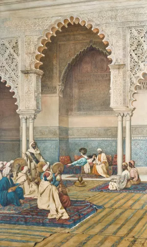 The Entertainers by Enrico Tarenghi Oil Painting