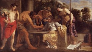 Labore et constantia by Erasmus Quellinus The Younger Oil Painting