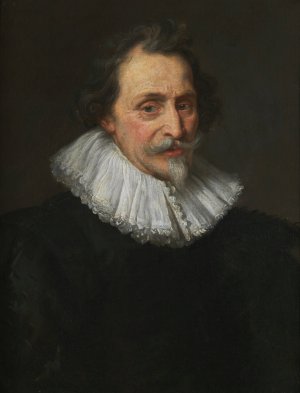 Portret van Ludovicus Nonnius by Erasmus Quellinus The Younger Oil Painting
