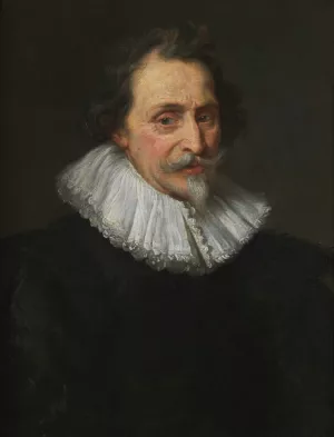 Portret van Ludovicus Nonnius Oil painting by Erasmus Quellinus The Younger