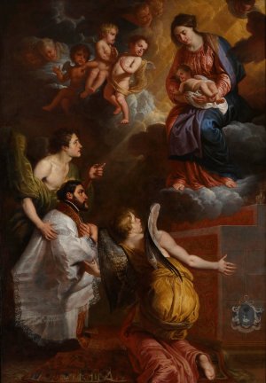 The Vision of St. Francis Xavier by Erasmus Quellinus The Younger Oil Painting