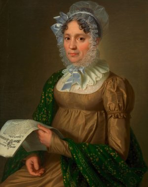Die Wirtin vom Roten Hahn by Erasmus Von Engert Oil Painting