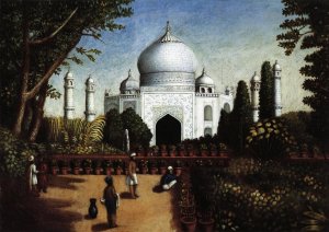 The Taj Mahal by Erastus Salisbury Field Oil Painting