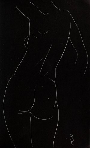 Twenty-five nudes 09 by Eric Gill Oil Painting
