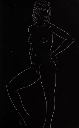 Twenty-five nudes 15 by Eric Gill Oil Painting