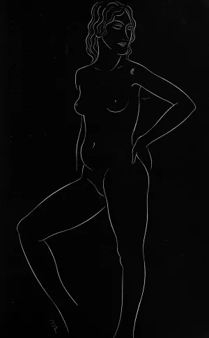 Twenty-five nudes 15 by Eric Gill Oil Painting