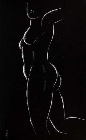 Twenty-five nudes 16 by Eric Gill Oil Painting