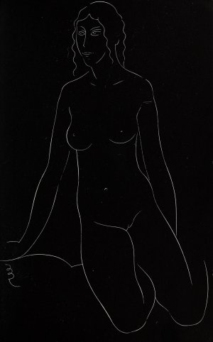 Twenty-five nudes 17 by Eric Gill Oil Painting