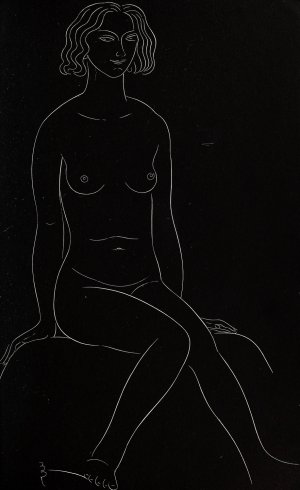 Twenty-five nudes 19 by Eric Gill Oil Painting
