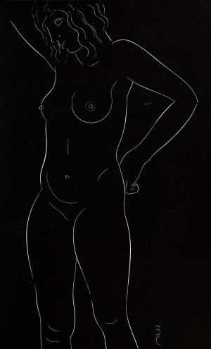 Twenty-five nudes 20 by Eric Gill Oil Painting