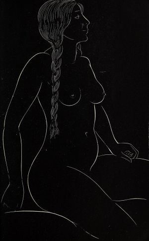 Twenty-five nudes 24 by Eric Gill Oil Painting