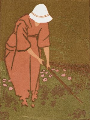 In the Garden by Eric O. W. Ehrstrom Oil Painting