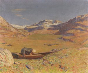 Sonniger Herbst by Erich Erler Oil Painting