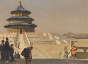 The Temple of Heaven in Beijing by Erich Kips Oil Painting