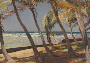 Waikiki Beach by Erich Kips Oil Painting