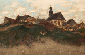 From the region Eifel by Erich Nikutowski Oil Painting