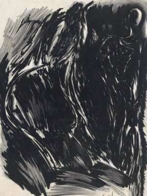 Groote litho, eenig exemplaar by Erich Wichmann Oil Painting