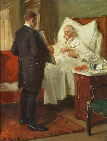 Main Product Photo of Den sidste Glaede  Painting by Erik Henningsen