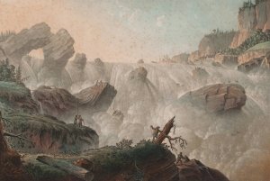 Hoffossen pa Ringeriket by Erik Pauelsen Oil Painting