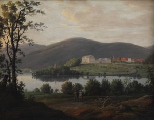View of Bogstad in Norway by Erik Pauelsen Oil Painting