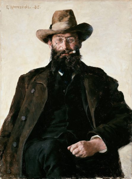 Main Product Photo of Portrait of Professor Amund Helland  Painting by Erik Werenskiold