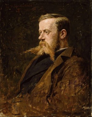 Portrait of the Painter Nikolai Ulfsten by Erik Werenskiold Oil Painting