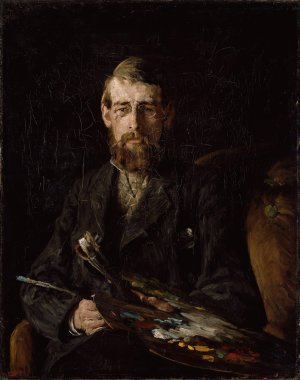 Portrait of the Painter Nils Hansteen by Erik Werenskiold Oil Painting