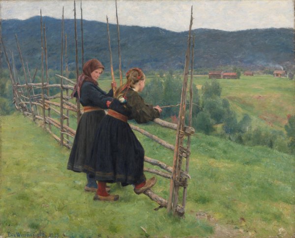 Main Product Photo of September  Painting by Erik Werenskiold
