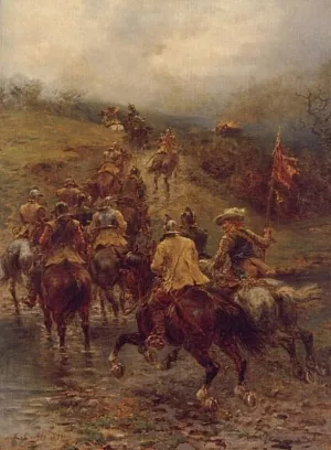 To The Rescue by Ernest Crofts Oil Painting