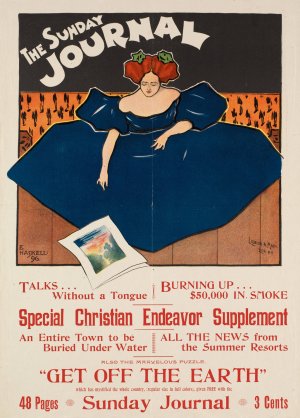 The Sunday Journal by Ernest Haskell Oil Painting