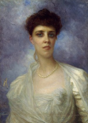 Portrait de Marie-Therese de Segur, comtesse de Guerne by Ernest Hebert Oil Painting