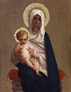 Virgin Of The Deliverance by Ernest Hebert Oil Painting