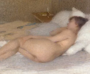 Femme Nue by Ernest Joseph Laurent - Oil Painting Reproduction