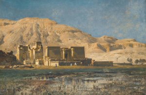 The Plain Of Thebes by Ernest Karl Eugen Koerner Oil Painting