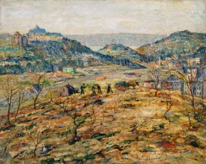 City Suburbs by Ernest Lawson Oil Painting