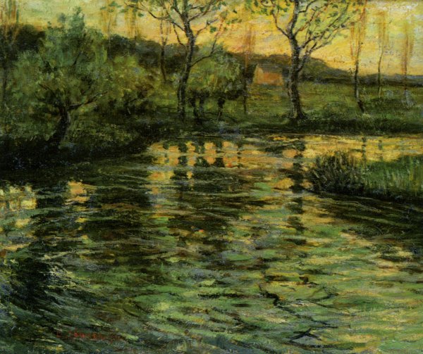 Main Product Photo of Conneticut River Scene Painting by Ernest Lawson