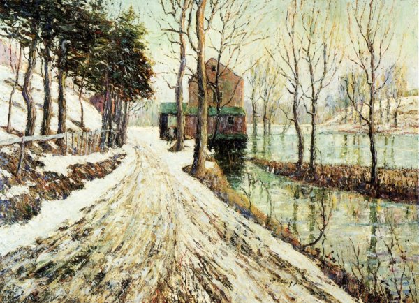 Main Product Photo of Melting Snow Painting by Ernest Lawson