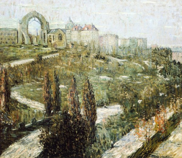 Main Product Photo of Morningside Heights Painting by Ernest Lawson