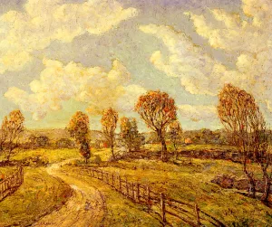 New England Landscape painting by Ernest Lawson
